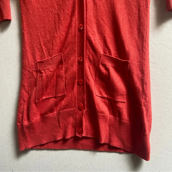 Kersh soft 3/4  sleeve button midi cardigan Sz S - Picture 3 of 9